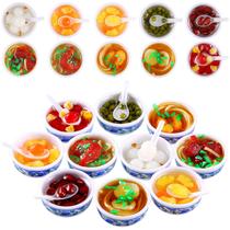 Mini Toy Food Miniatures Chinese Play Food, 10 unidades para casa de bonecas Mini Toy Food Miniatures Chinese Play Food, 10 unidades para casa de bonecas