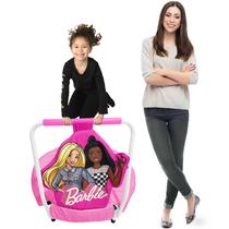 Mini trampolim Capelli Sport Barbie Hearts para crianças em ambientes fechados Mini trampolim Capelli Sport Barbie Hearts para crianças em ambientes fechados