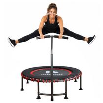 Mini Trampolim K KENSONE 122 cm com cordas elásticas, capacidade 250 kg, barra de apoio Mini Trampolim K KENSONE 122 cm com cordas elásticas, capacidade 250 kg, barra de apoio