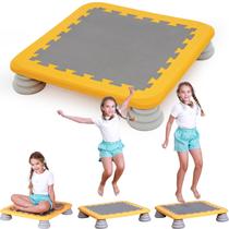 Mini trampolim KreyNa 63 cm para crianças, sensorial, antiderrapante, amarelo Mini trampolim KreyNa 63 cm para crianças, sensorial, antiderrapante, amarelo