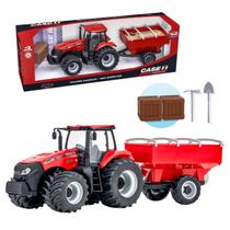 Mini Trator Case 340 Carretinha Graneleiro Pneu Borracha