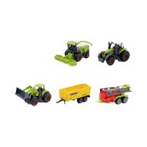 Mini Trator De Brinquedo Em Liga Metálica Para Meninos, Modelo De Veículo Agrícola De Engenharia