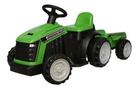 Mini Trator Eletrico 6v Infantil com Reboque Verde Importway