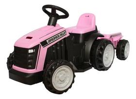 Mini Trator Elétrico Carro Infantil Kids Bateria 6v Rosa