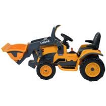 Mini Trator Infantil Eletrico Peg Pérego Deere Construction Loader 12v Laranja
