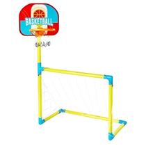 Mini Trave 2 em 1 - Futebol e Basquete - ST Import Mini Trave 2 em 1 - Futebol e Basquete - ST Import