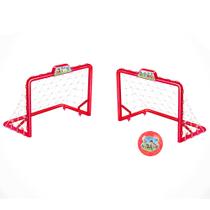 Mini Trave de Futebol - Chute a Gol - Patrulha Canina - Vermelho - Líder Brinquedos