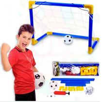 Mini Trave de Futebol Infantil Com Rede + Bola e Bomba Mini Trave de Futebol Infantil Com Rede + Bola e Bomba