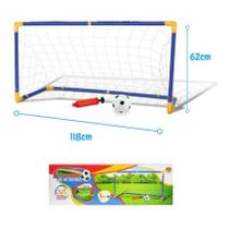 Mini Trave Gol Grande Futebol Infantil C/ Bola E Bomba - DM Toys