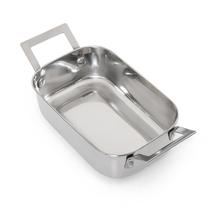 Mini travessa aço inox com alças - 13 cm
