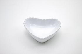 Mini Travessa Coração Branco Cerâmica 7 cm - Amém Decoração Religiosa Mini Travessa Coração Branco Cerâmica 7 cm - Amém Decoração Religiosa