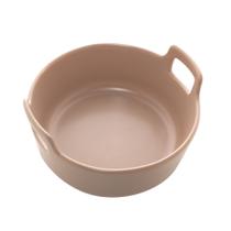 Mini Travessa Redonda Porcelana Nordica Cinza Matt 16x8cm