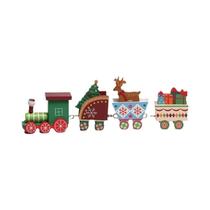 Mini Trem De Natal Decoração De Árvore Renas Ornamentos Pendentes Para Decoração De Casa Presentes