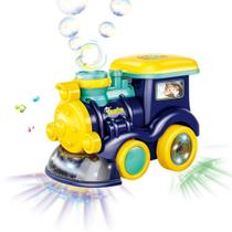 Mini Trenzinho Solta Bolha Brinquedo Colorido Com Luz e Som Bate e Volta Mini Trenzinho Solta Bolha Brinquedo Colorido Com Luz e Som Bate e Volta