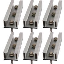 Mini Trilho 130mm - Telha Metálica Para Placa Solar 06 Peças