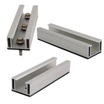 Mini Trilho 130mm - Telha Metálica Para Placa Solar 08 Peças