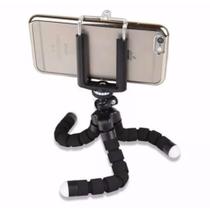 Mini Tripe Articulável Flexível Preto Para Câmeras Celulares