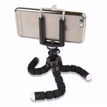 Mini Tripe Articulável Flexível Preto Para Câmeras Celulares