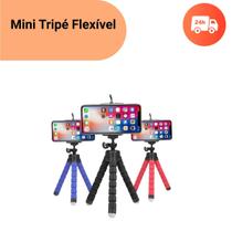 Mini Tripé Celular Flexível Filmagem Profissional Android e Iphone Blogueiro Influencer Atacado