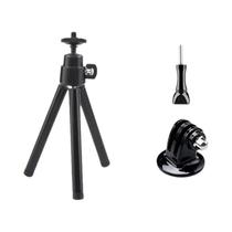 Mini Tripé Extensível Para Webcam, Telefone, GoPro DJI Osmo, Câmera De Ação, Suporte De Metal