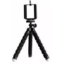 Mini Tripé Flexível Ajustável com Suporte para Celulares