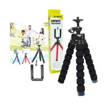 Mini Tripé Flexível Almofadado Com Suporte Para Smartphone