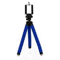Mini Tripé Flexível Para Celular 24cm - Azul
