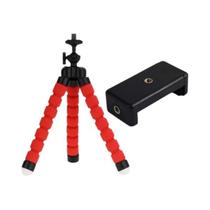 Mini Tripé Flexível Para Celular Com Suporte 360 graus Tripé Giratório De Viagem Com Parafuso 14-20