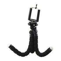 Mini Tripé Flexível Para Celular E Câmera 24Cm - Preto