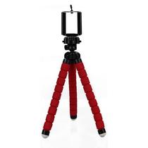 Mini Tripé Flexível Para Celular Vermelho Mini Tripé Flexível Para Celular Vermelho