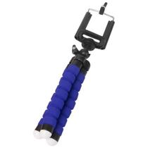 Mini Tripé Flexível Portátil C/Suporte Adaptador Celular