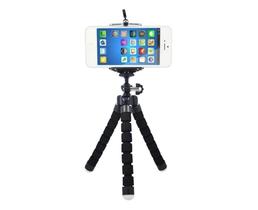 Mini Tripé Flexível Portátil Suporte Adaptador Celular Preto Mini Tripé Flexível Portátil Suporte Adaptador Celular Preto