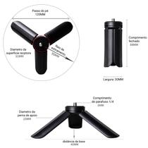 Mini Tripé Mesa P/ Ring Light Celular Camera Leds Multi