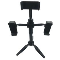Mini Tripé Para Celular 3 In 1 Flexível Rotação 360 Multi - Live Multi Clip