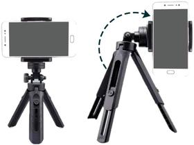 Mini Tripe Para Celular e Camera Mesa Com Regulagem Altura HI-TURBO T-S007