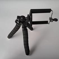 Mini Tripé Portátil para Câmera e Celular com Suporte Flexível Universal Mini Tripé Portátil para Câmera e Celular com Suporte Flexível Universal