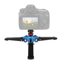 Mini Tripé / Suporte p/ Monopé, Vara de Boom, Câmera DSLR, SLR, Rosca 3/8"", Alumínio Mini Tripé / Suporte p/ Monopé, Vara de Boom, Câmera DSLR, SLR, Rosca 3/8"", Alumínio