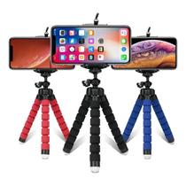 Mini Tripé Universal Flexível Ajustável Suporte Celular Câmeras Envio Aleatório Portátil Leve Mobilidade Segurança Fixa em Qualquer Lugar Não Oscila