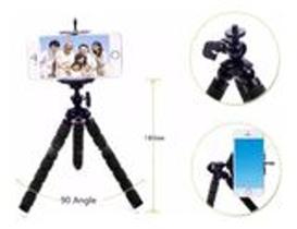 Mini Tripé Universal Flexível Suporte de Celular e Câmeras - vermelho Mini Tripé Universal Flexível Suporte de Celular e Câmeras - vermelho