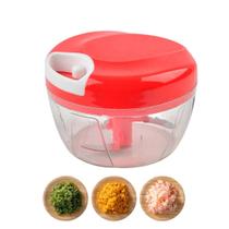 Mini Triturador Alho Manual Processador De Alimentos 500ml Mini Triturador Alho Manual Processador De Alimentos 500ml