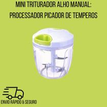 Mini Triturador Alho Manual: Processador Picador de Temperos