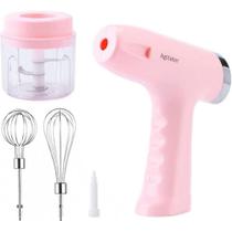 Mini Triturador e Batedeira Portátil USB Rosa - Quanhe