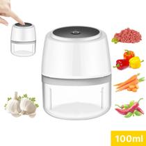 Mini Triturador Elétrico Moedor Legumes Carnes C/ Fio USB