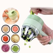 Mini Triturador Processador Cortador Fatiador Alimentos 4x1