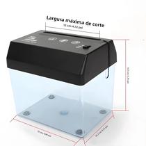 Mini Trituradora De Papel Portátil A6 Elétrica, Operada Por Bateria USB, Para Documentos De Mini Trituradora De Papel Portátil A6 Elétrica, Operada Por Bateria USB, Para Documentos De