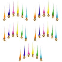 Mini Troll Dolls Yintlilocn 30 unidades de cabelos compridos Lucky 0,78 polegadas