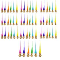 Mini Troll Dolls Yintlilocn 60 unidades de cores de cabelo variadas