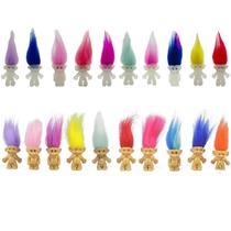 Mini Troll Dolls Yintlilocn Luminous Glow in The Dark, 20 unidades