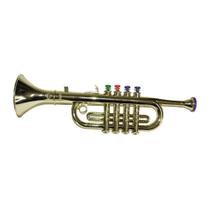 Mini trompete intrumento brinquedo infantil instrumento musical para iniciantes menino e menina