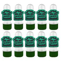 Mini Tubete com Aplique - Frankenstein Halloween - Verde - 10 unidades - Rizzo